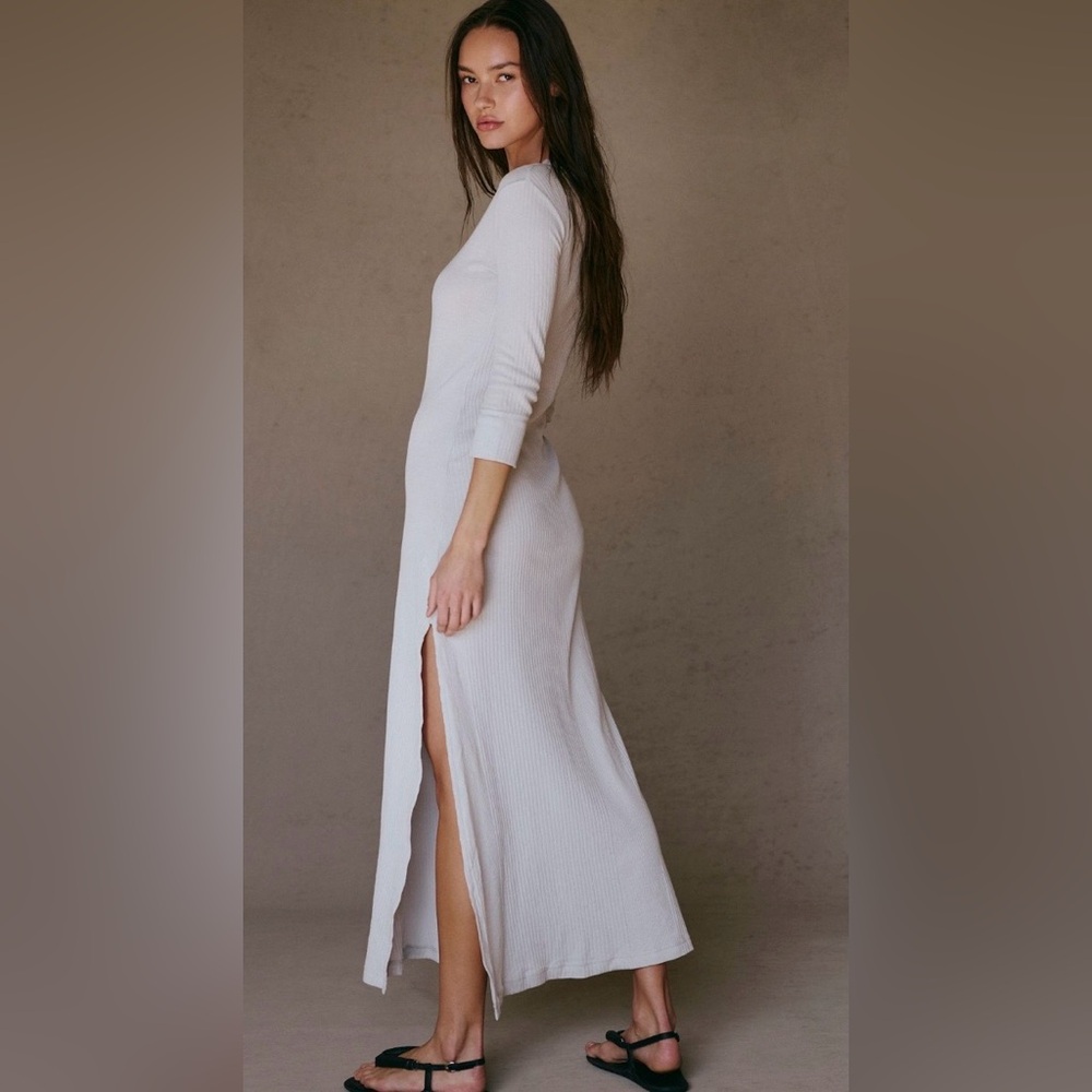 NWT FREE PEOPLE FREE EST VANCE MAXI DRESS OYSTER